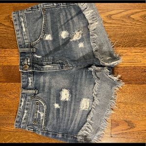 Free People Denim Cutoff Shorts, Size 27